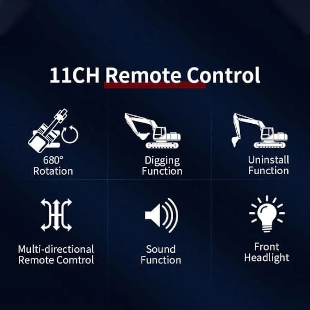 RC Construction Excavators Toys - Image 8