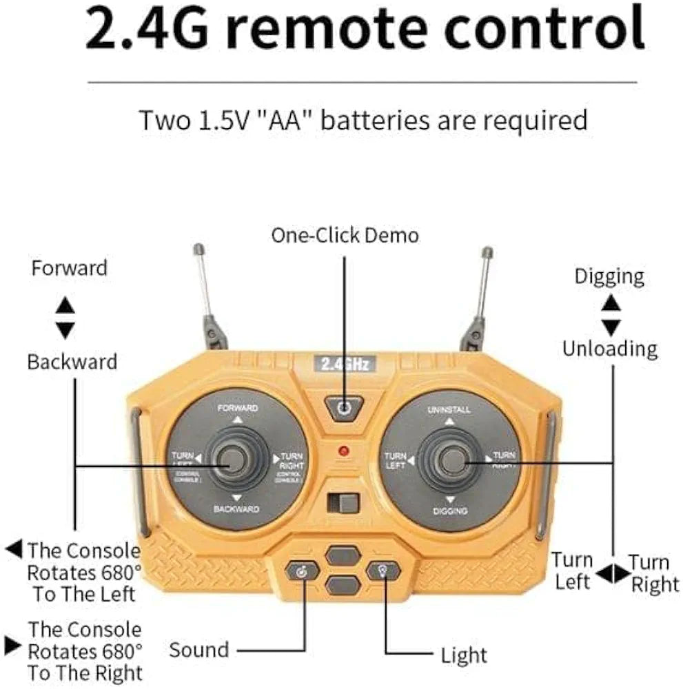 RC Construction Excavators Toys - Image 7