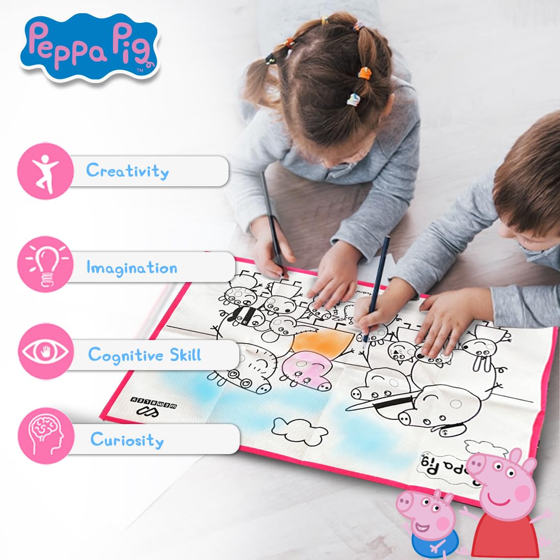 Peppa Pig Coloring Mat - Image 2