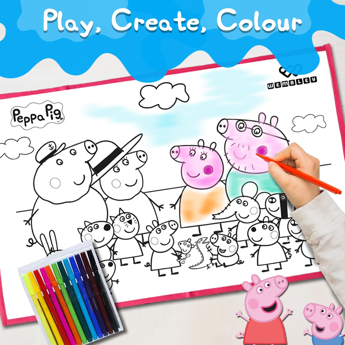 Peppa Pig Coloring Mat - Image 5