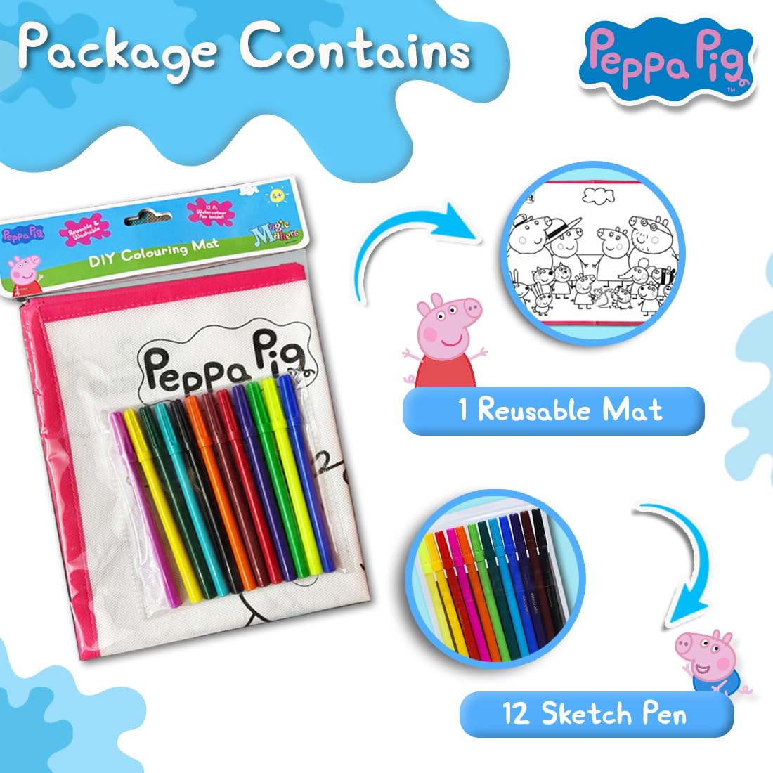 Peppa Pig Coloring Mat