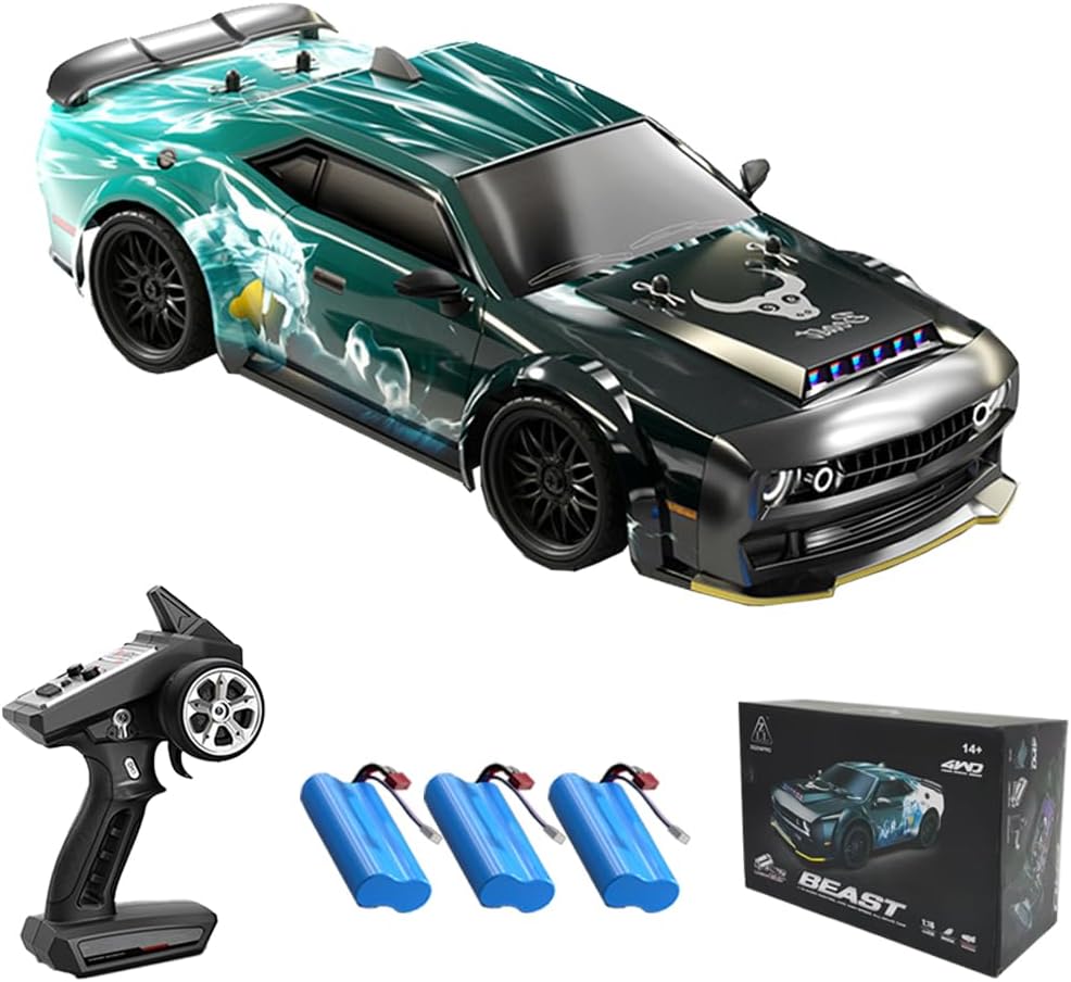 1:16 carbon borstelmotor, met ledlicht, 2,4 GHz 40 km/u, high-speed RC - Image 7