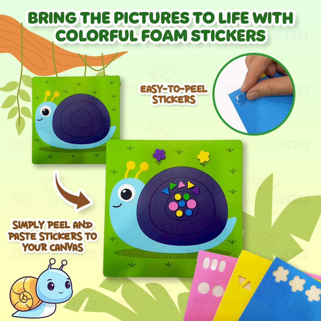 Wembley Art Kit Foam Sticker Book - Image 7