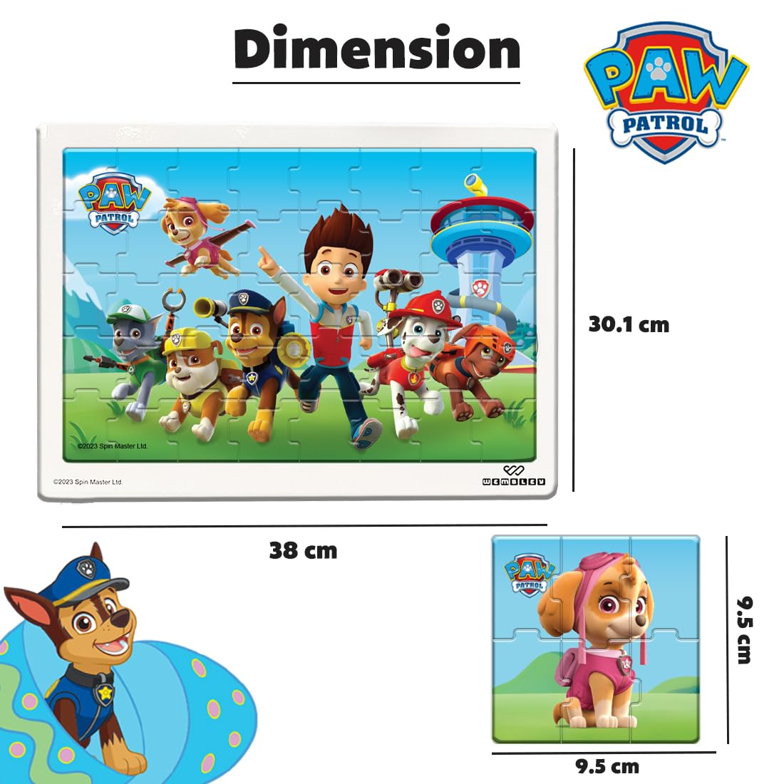 My First 4 in 1 Jigsaw Magnetic Puzzle (PAW PATROL)