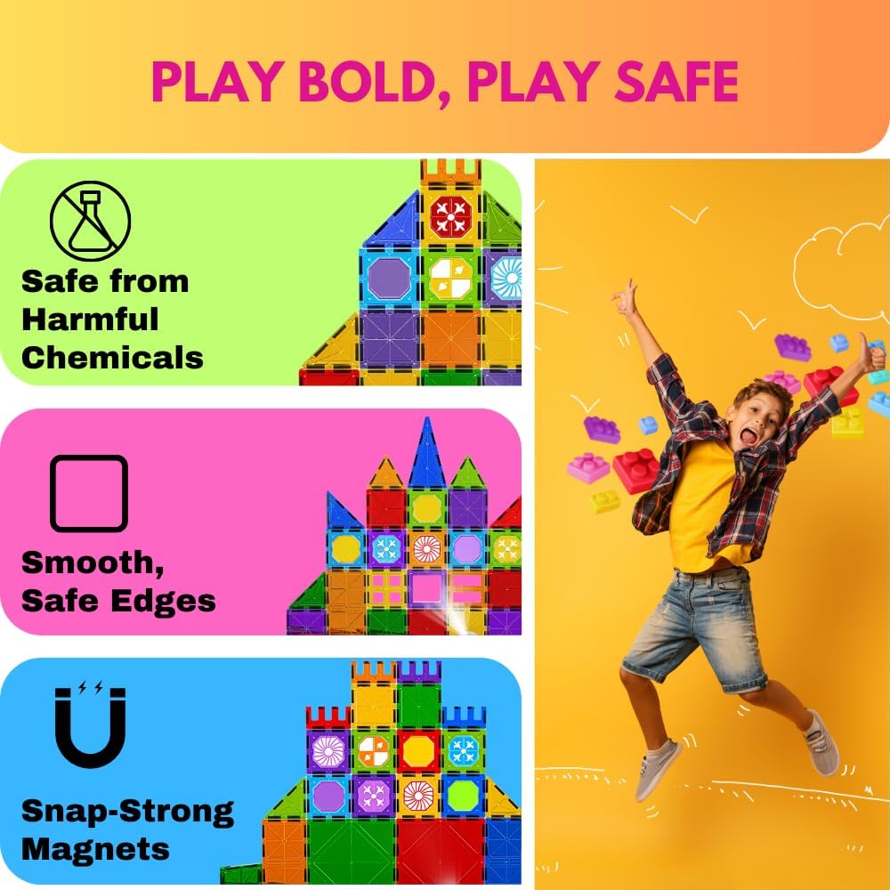 Magnetic Marble Run ball building blocks (45 pcs) - Image 9