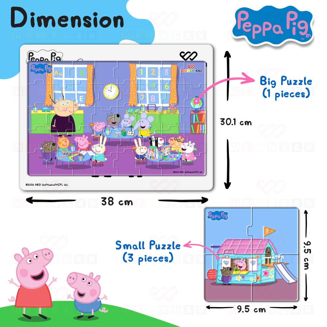 Peppa Pig - 4 in 1 Jigsaw Magnetic Puzzle - Image 3