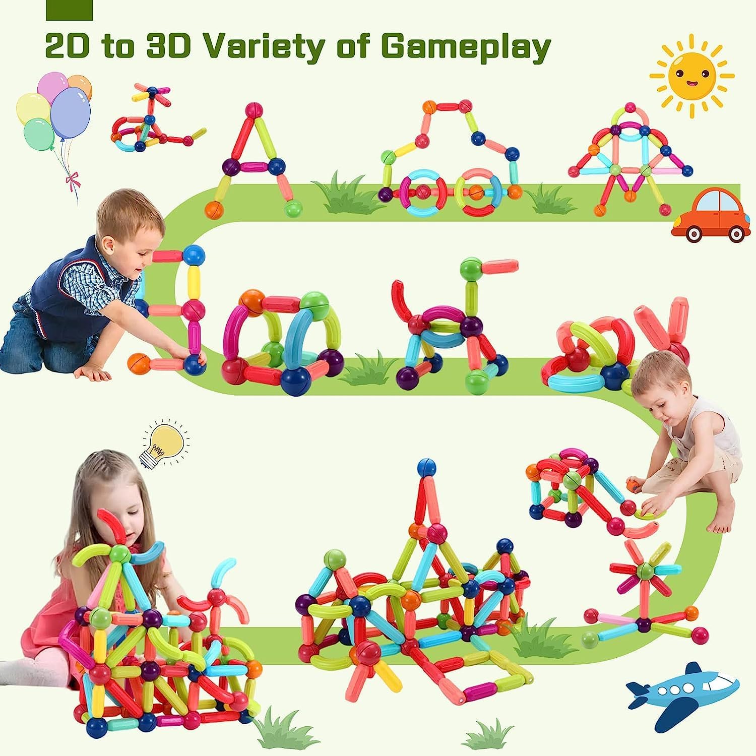 Magnetic Sticks Building Blocks 42PCS - Image 7