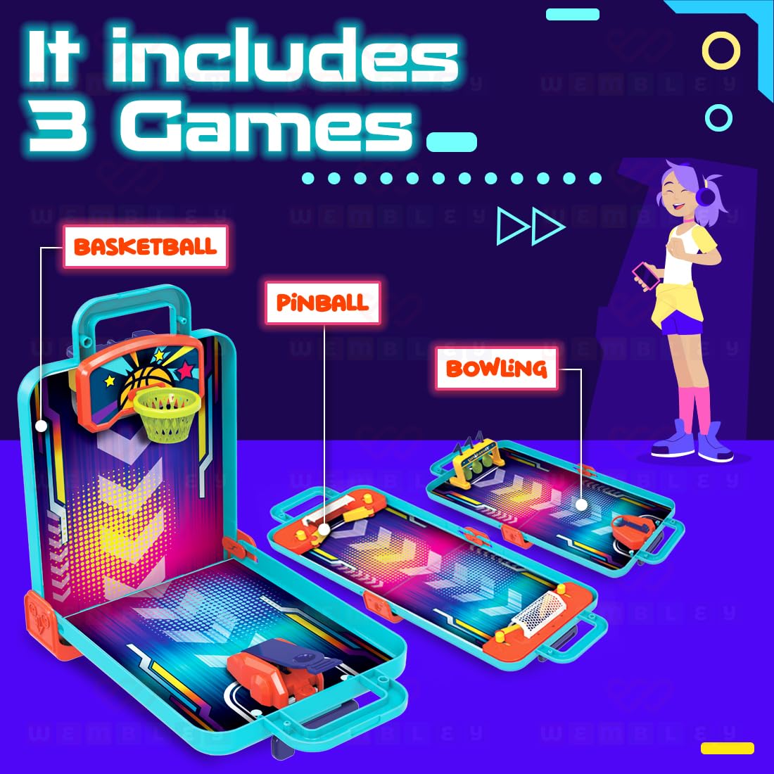 3 in 1 Alley Ball Game