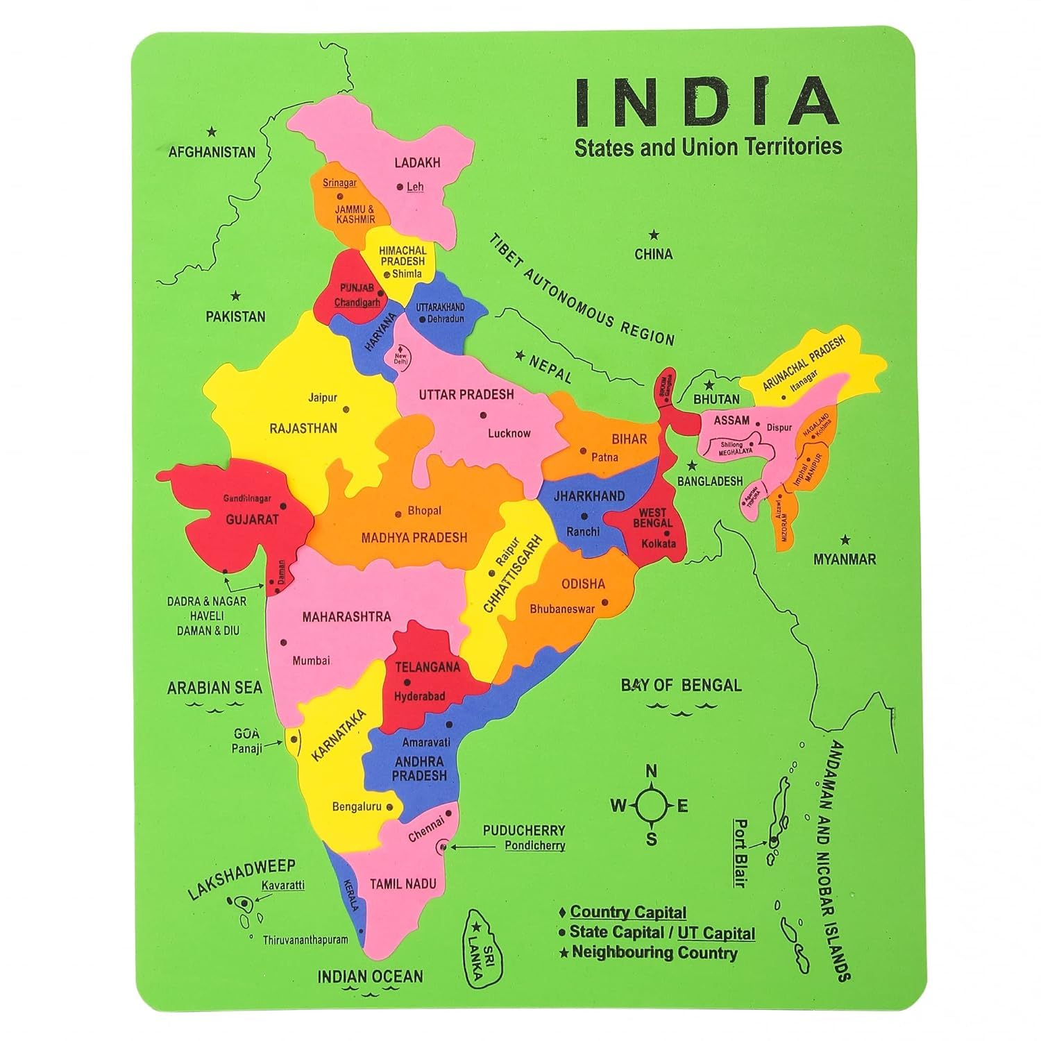 India Map Puzzle Game