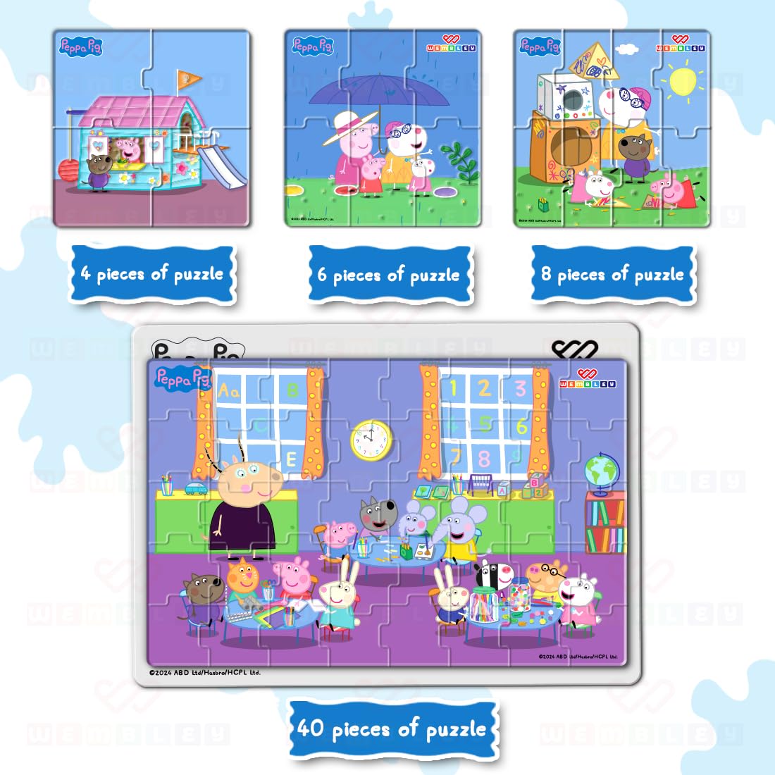 Peppa Pig - 4 in 1 Jigsaw Magnetic Puzzle - Image 2