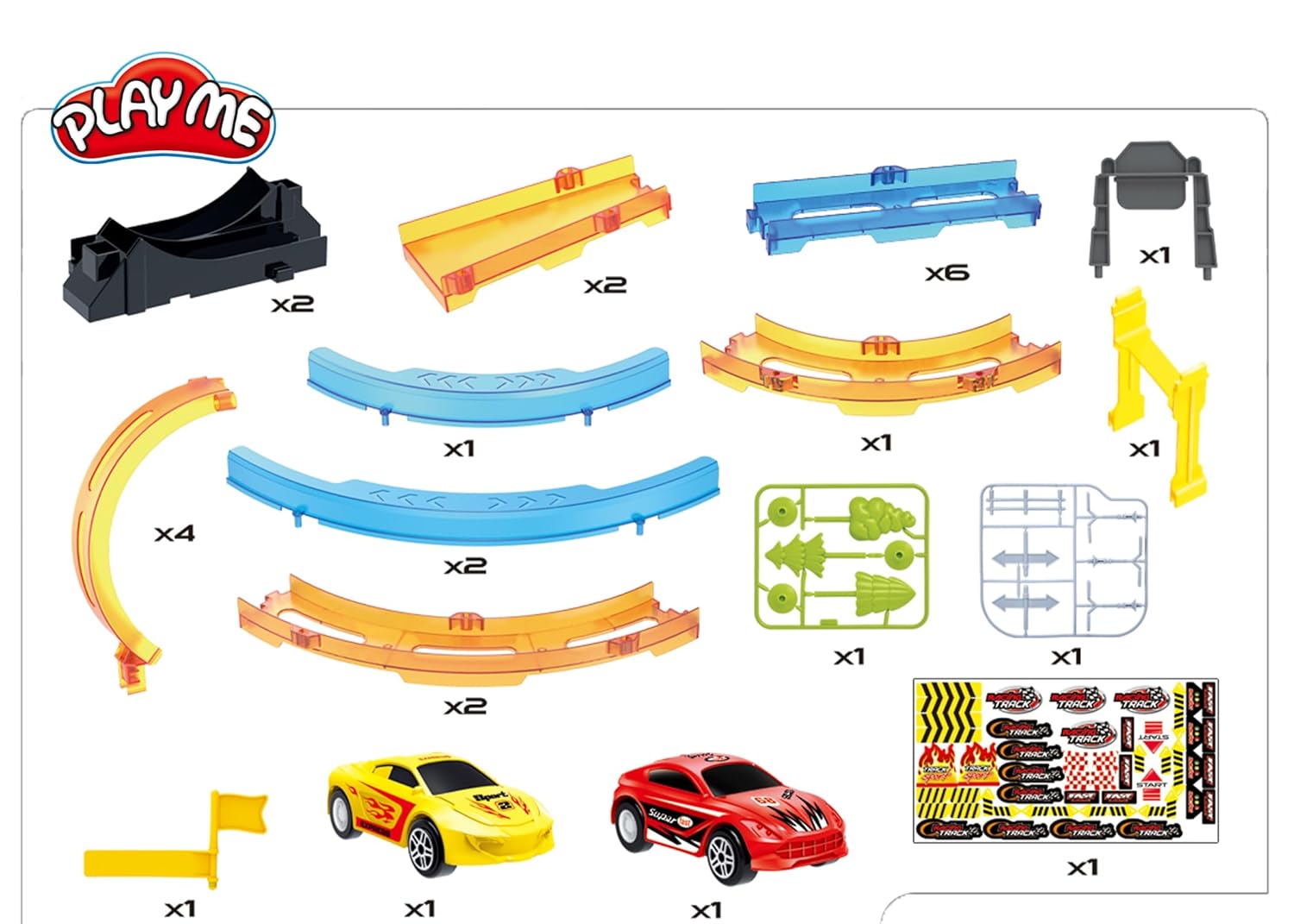 Track Set 28 PCS – Double Loop 360° - Image 4