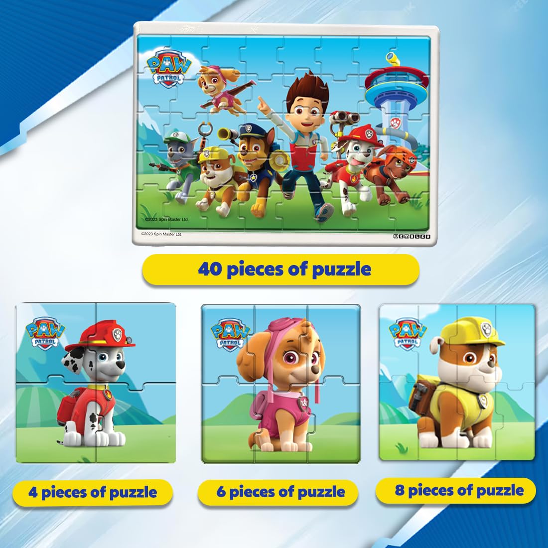 My First 4 in 1 Jigsaw Magnetic Puzzle (PAW PATROL) - Image 3