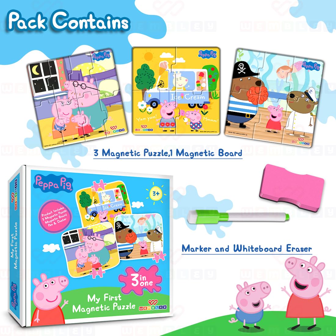 Peppa pig Jigsaw Magnetic Puzzle - Image 4