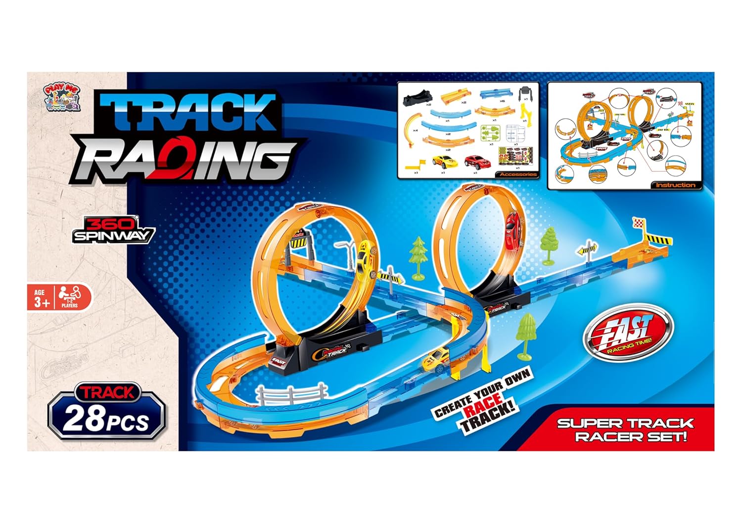 Track Set 28 PCS – Double Loop 360° - Image 3