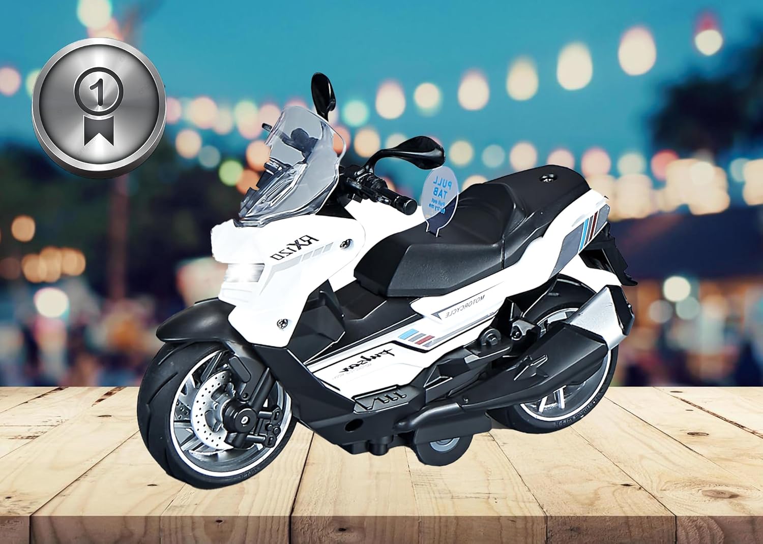 Diecast Motorcycle Toy - Image 2