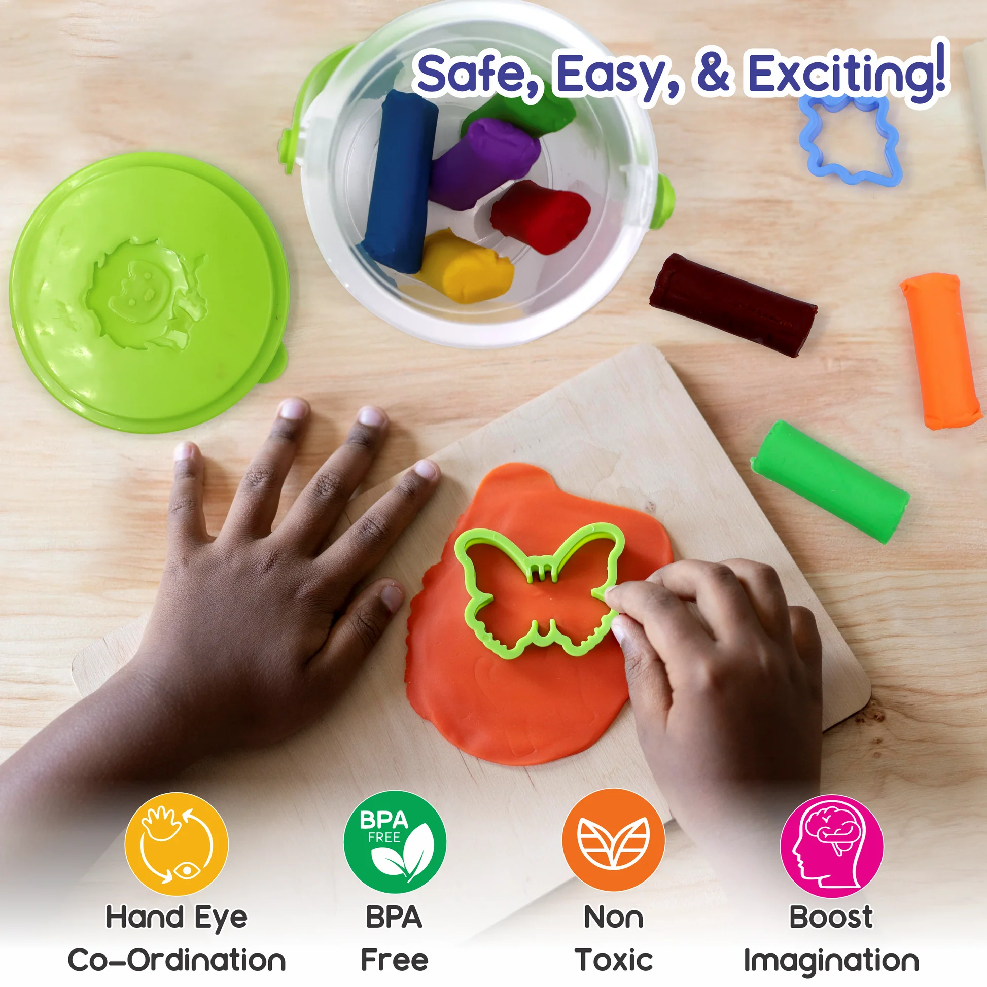 Luxor Doodles My Creative Modeling Dough Bucket - Image 3