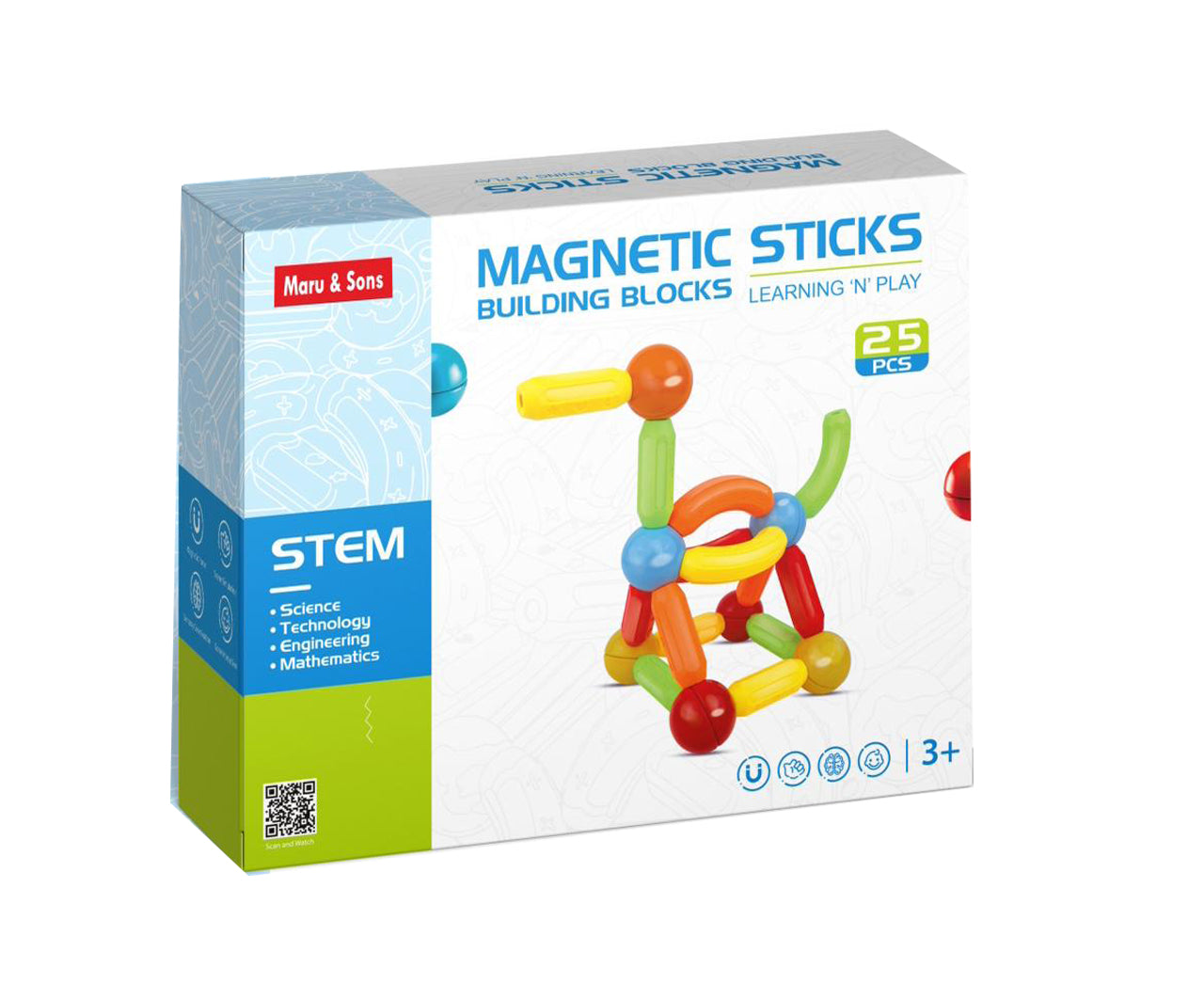 Magnetic Sticks Building Blocks 25PCS