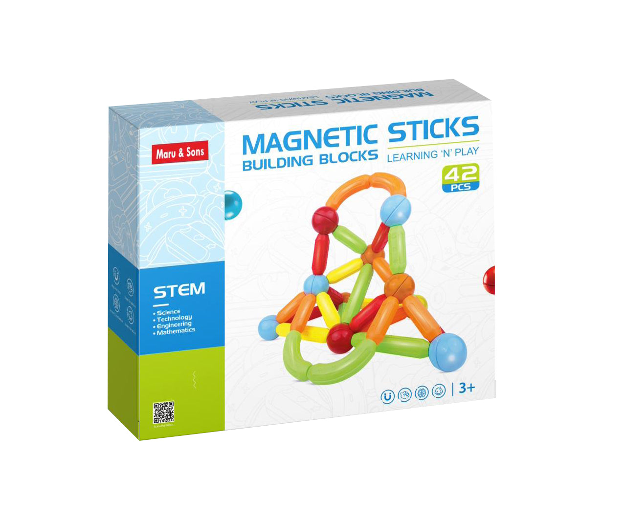 Magnetic Sticks Building Blocks 42PCS