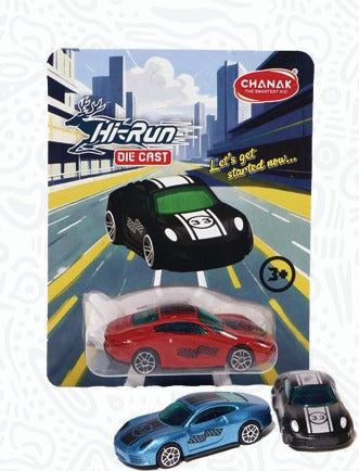 HI Run Die Cast Pull Back Car Model -2 (Multicolor)