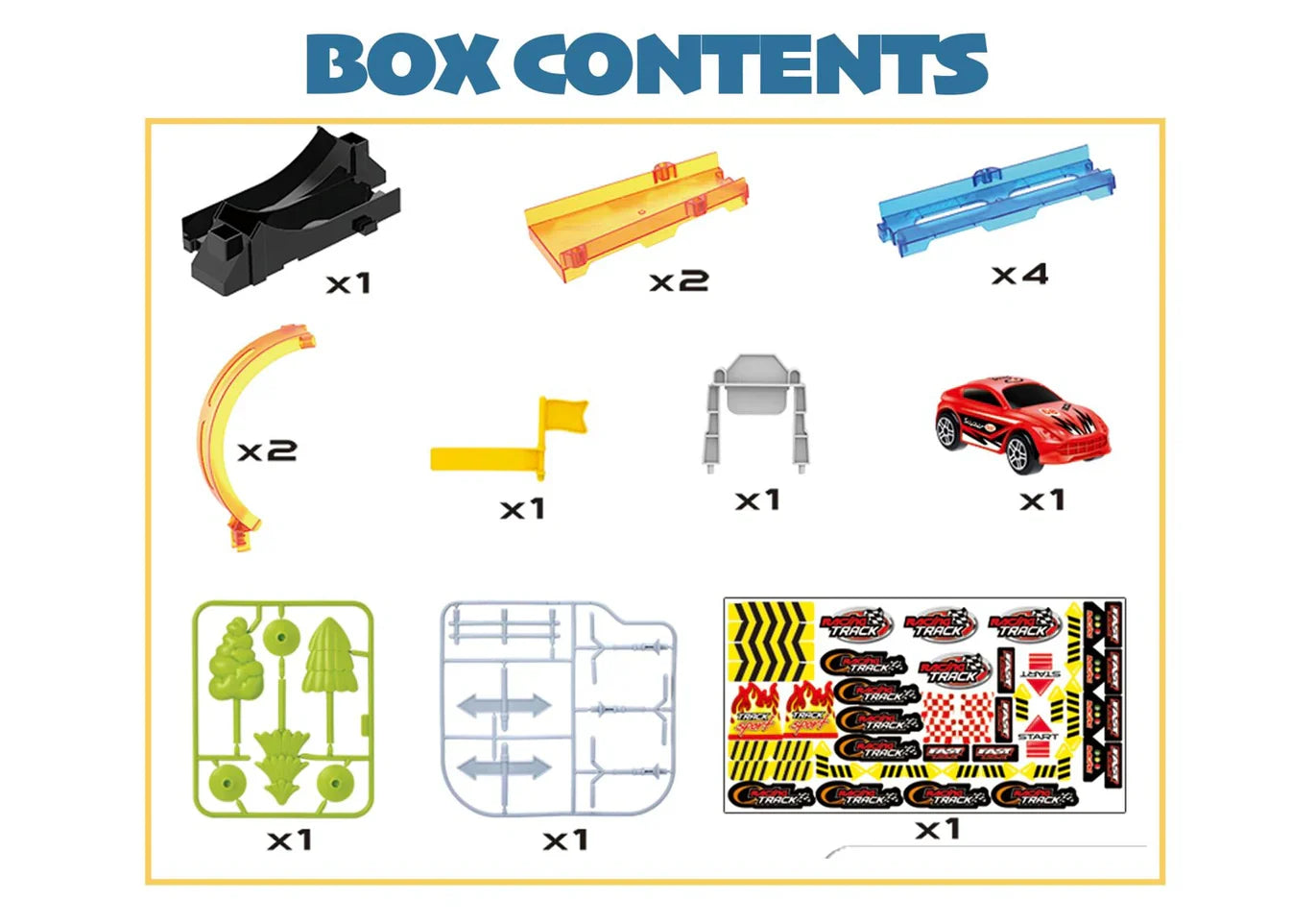 Track Set 15PC with 360° Loops, Ramps & Checkpoints for Kids - Image 6