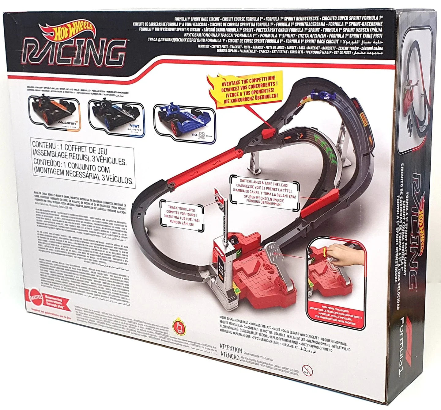 HOTWHEELS 1/64 SCALE JDY15 -F1 SPRINT RACE CIRCUIT VISA BWT MC LAREN - Image 9