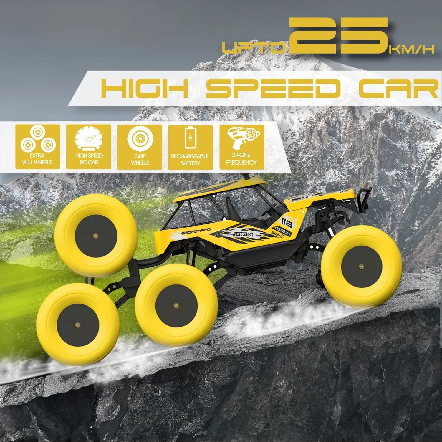 DUZTER - Villey 8.0 THE OFF ROADER (Yellow) - Image 2