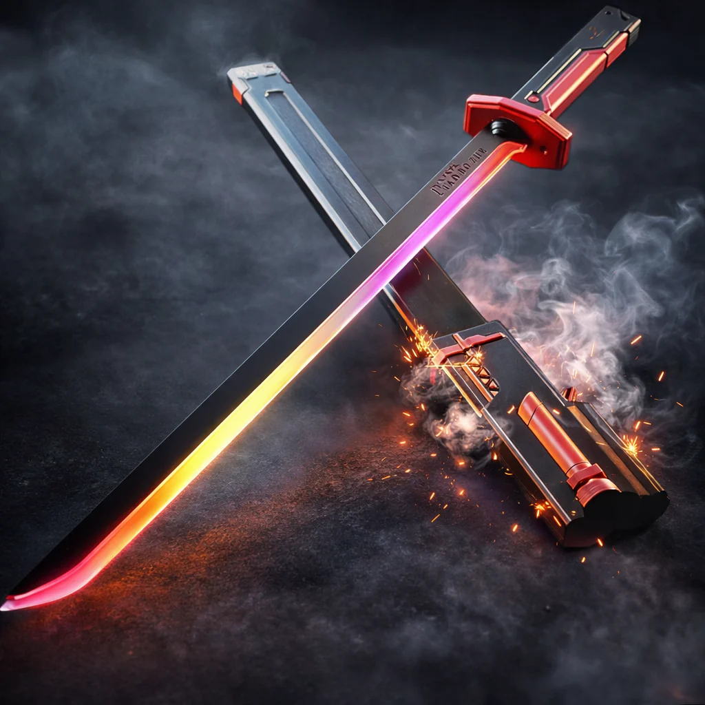 Kids Multi-Color Battle Laser Sword With Smoke