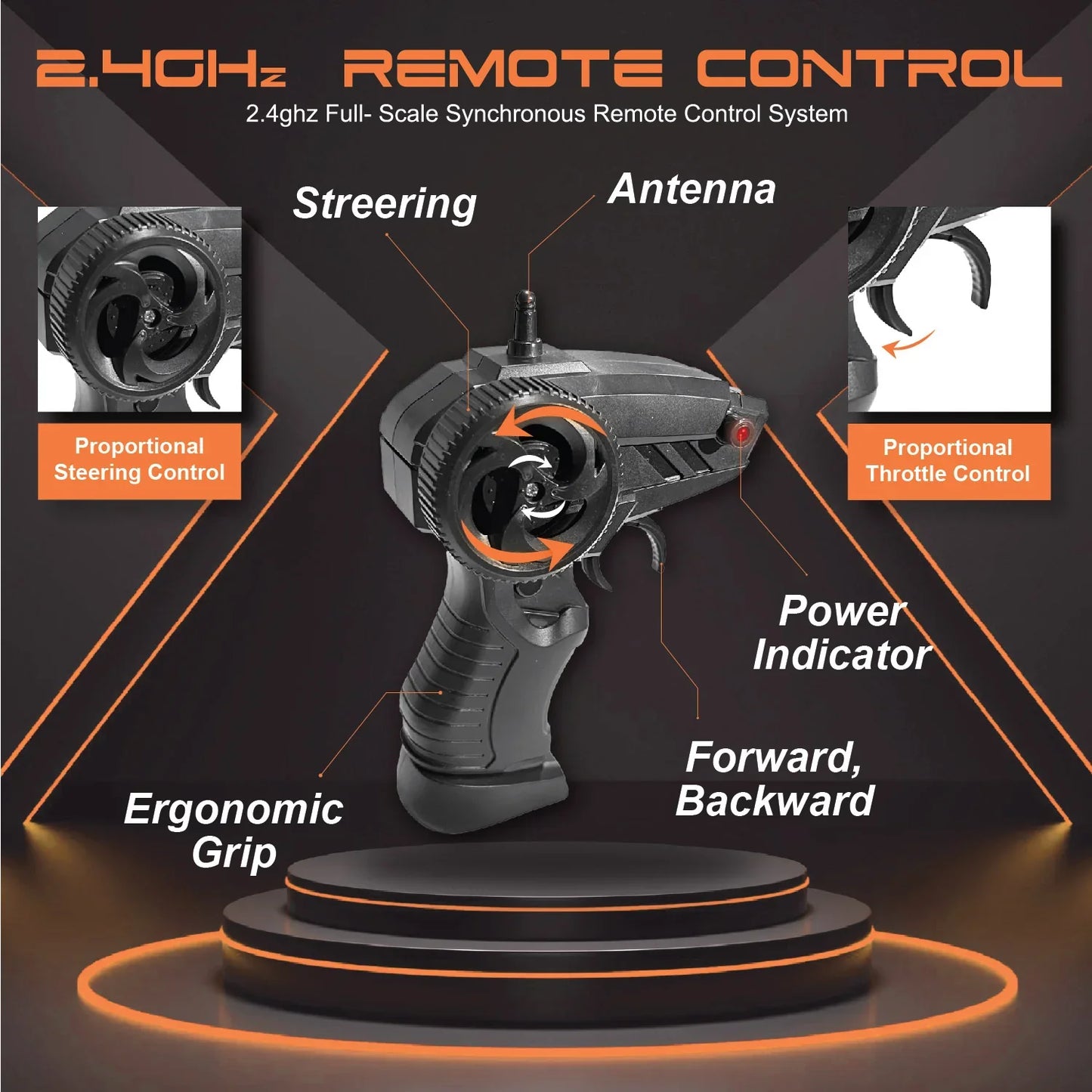 DUZTER- RC Car Spring Suspensions | 2WD Rock Crawler - Orange - Image 4