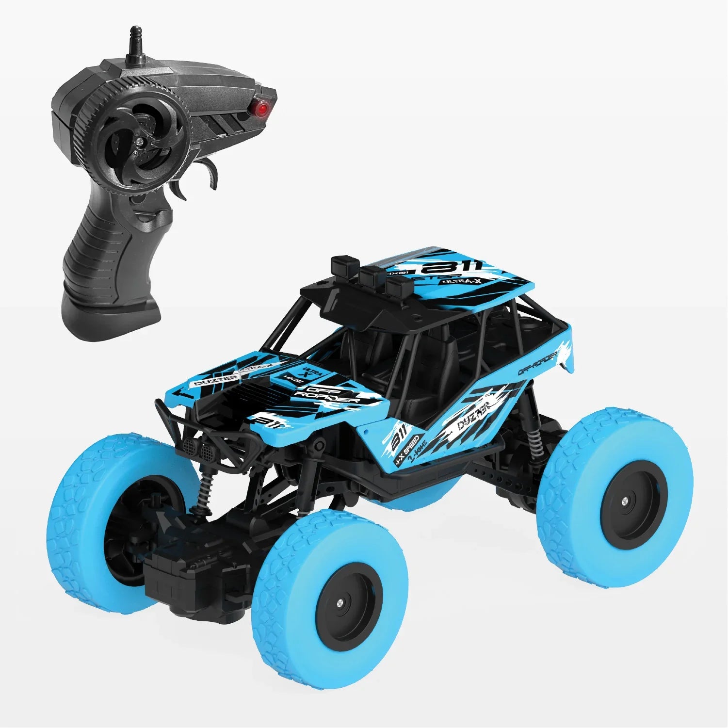 Remote Control Car Big Size Rock Crawler | High-Speed 2WD - Blue - Image 7